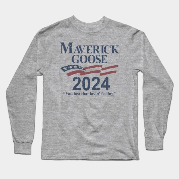 Maverick and Goose 2024 Election Top Gun Long Sleeve T-Shirt by rajem